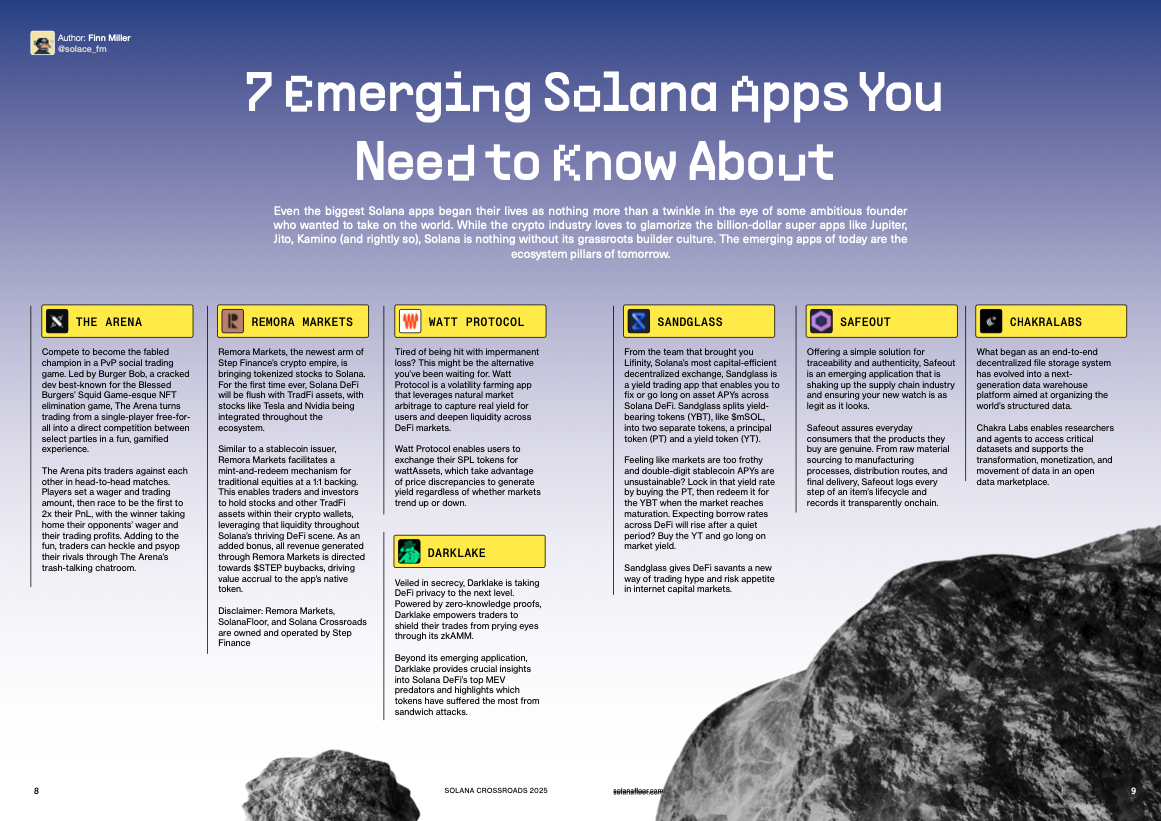 7 Revista Solana Floor 7 Apps D Emergentes
