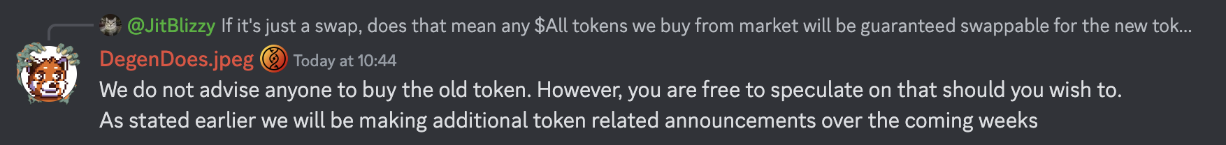 buy old token