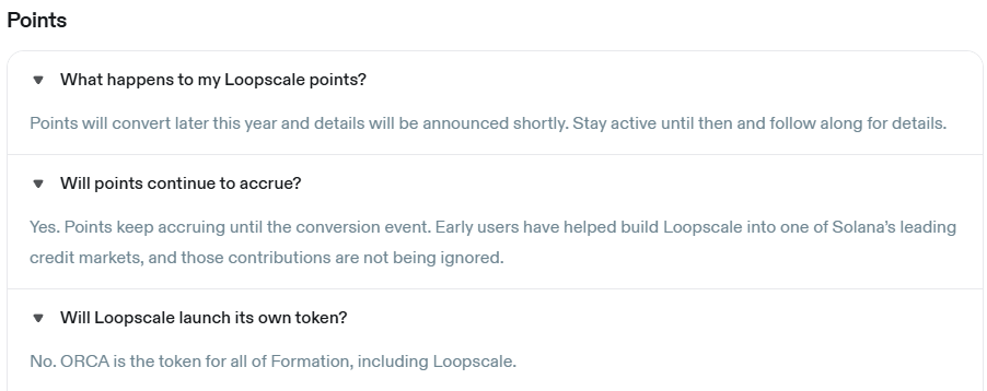 Loopscale Points