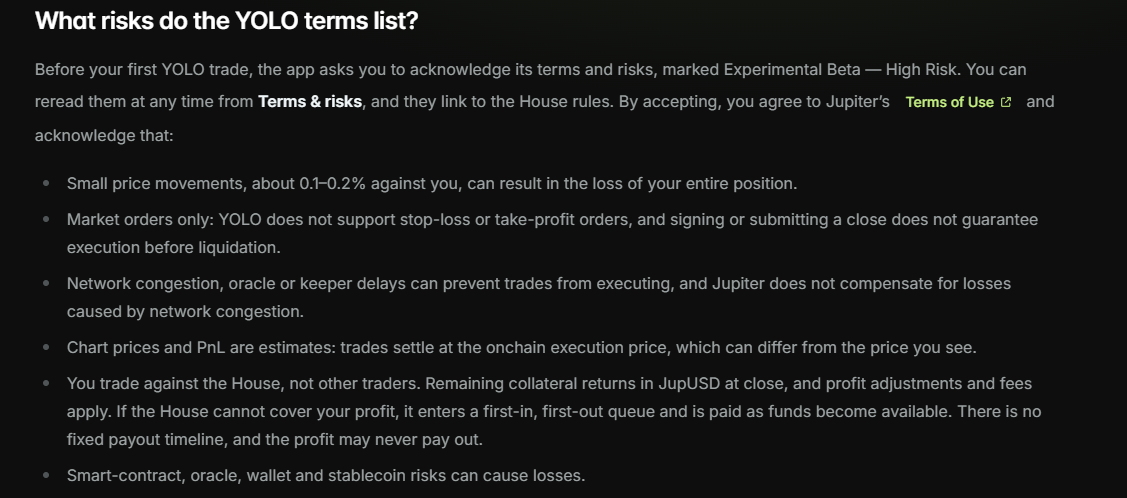 Yolo Risk